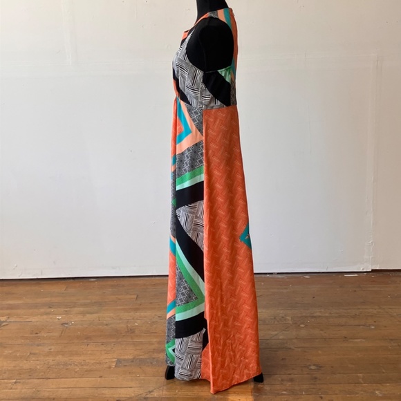 Bar III geometric pattern full length dress - Picture 5 of 10